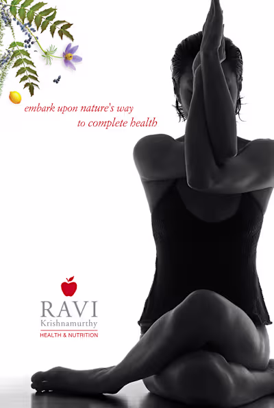 Ravi Krishnamurti Health and Nutrition Logo, Brochure