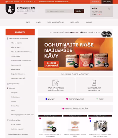 Coffeein.sk - coffee roastery e-shop