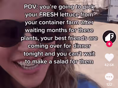 Freight Farms TikTok Content Creation