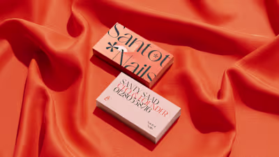 Santot Nails’ brand identity is