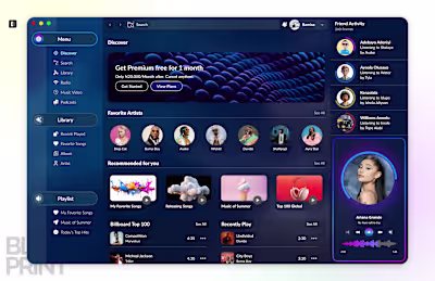 BluePrint Music – A Next-Gen Streaming Experience