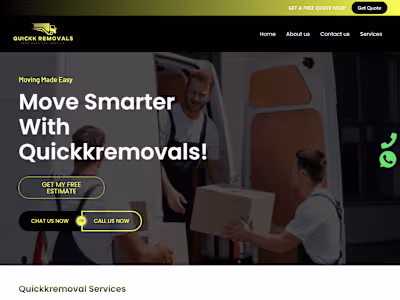Moving company website design