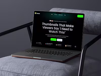 Framer Website for Thumbnail Designer