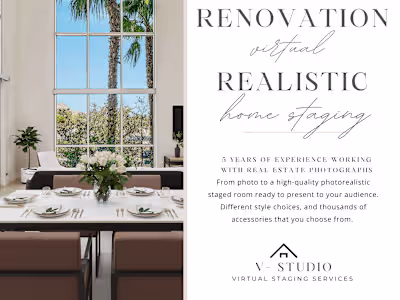 Promotional Ad Mailer Postcard Copy For Virtual Staging Company