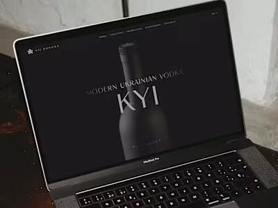 KYI Gorilka Website Design 🍸