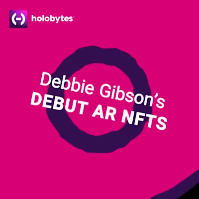 Debbie Gibson's AR NFT ad for IG