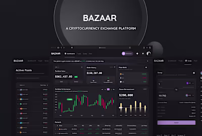 Bazaar - A Cryptocurrency Trading and Liquidity Pool Platform