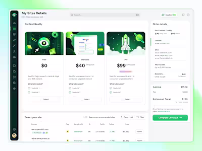 Order SEO content optimization form