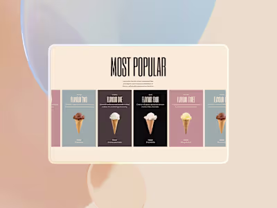 Ciao Gelato Website Design