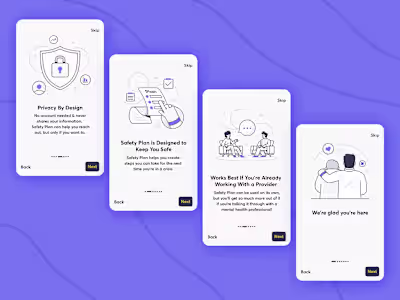 Illustrations & Icons for Safety Plan App