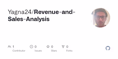 GitHub - Yagna24/Revenue-and-Sales-Analysis