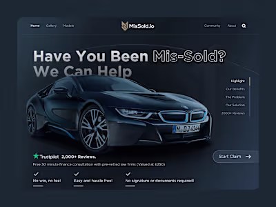 MisSold-io UI design & Webflow Development 
