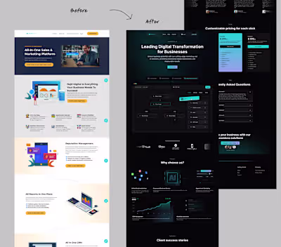 Agency website (Developement + Design)