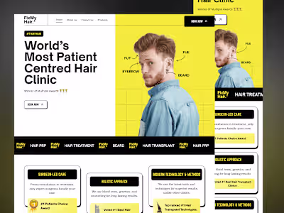 Fix My Hair – Landing Page