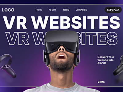 I will convert your website into VR in figma
