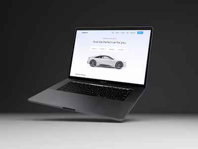 Car Dealership - Landing page design in Figma