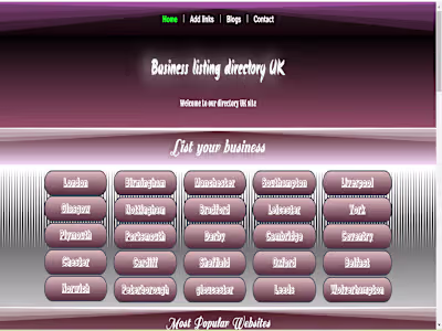 Business listing directory UK website