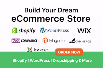I will build a professional shopify wordpress wix woocommerc...