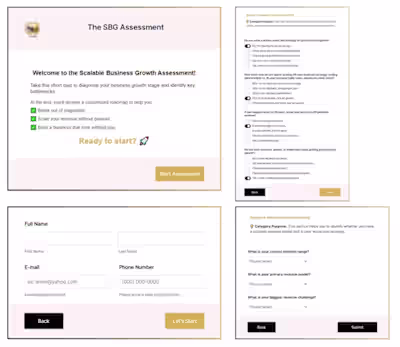 A web form integrated with Airtable and Slack