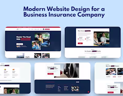  Modern Website Design for a Business Insurance Company