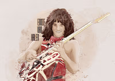 EDDIE VAN HALEN | ILLUSTRATION