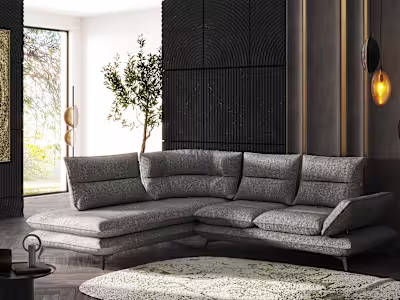 3d modeling and 3d rendering sofa in the interior
