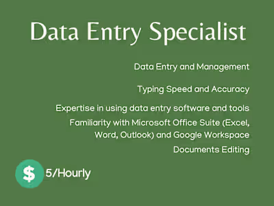 Data Entry Specialist