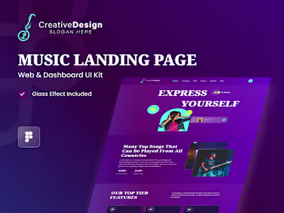 
Music Landing Page