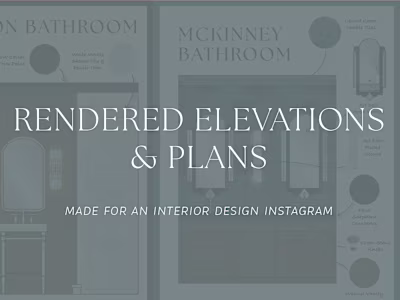 Rendered Interior Elevations