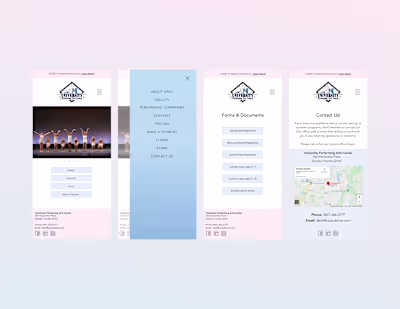 Desktop and Mobile Website Re-Design for Local Dance Academy