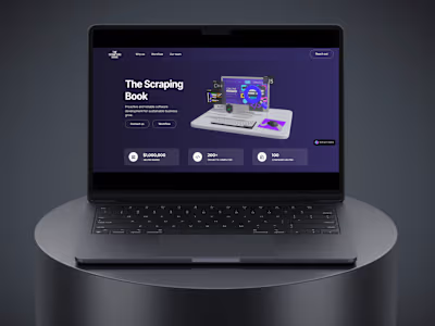 The Scraping Book landing page