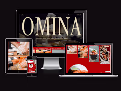 Website for a Sushi Restaurant