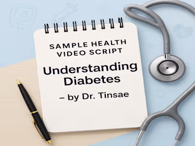  Understanding Diabetes – Sample Health Script by Dr. Tinsae