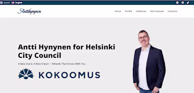 Developed a Portfolio Website for Politician 