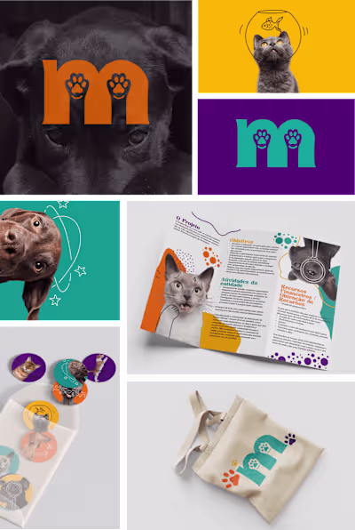 Visual identity - Projeto Mi Au (fictitious)