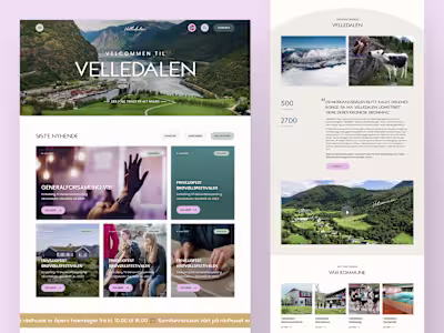 City portal website design