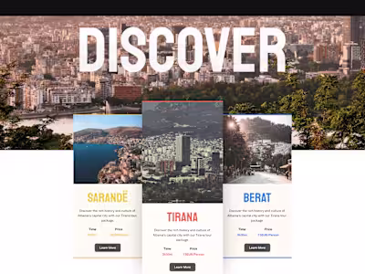 Personal Tour Guide Website