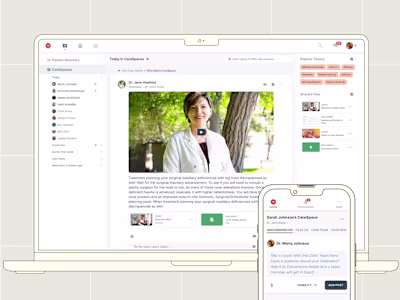 End-to-end productivity tool for medical teams