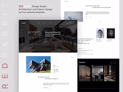 REDRABBIT - Architectural Firm Landing Page