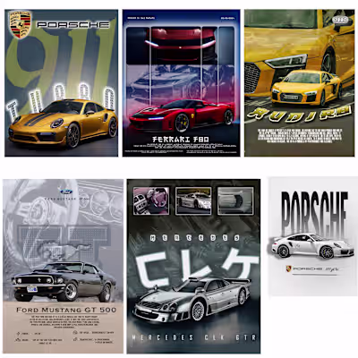 Passion-Powered Car Posters