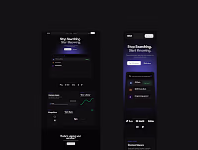 Nexus AI Landing Page Design