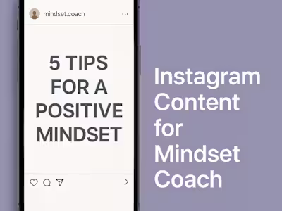 Instagram Content Strategy & Captions for a Solo Brand