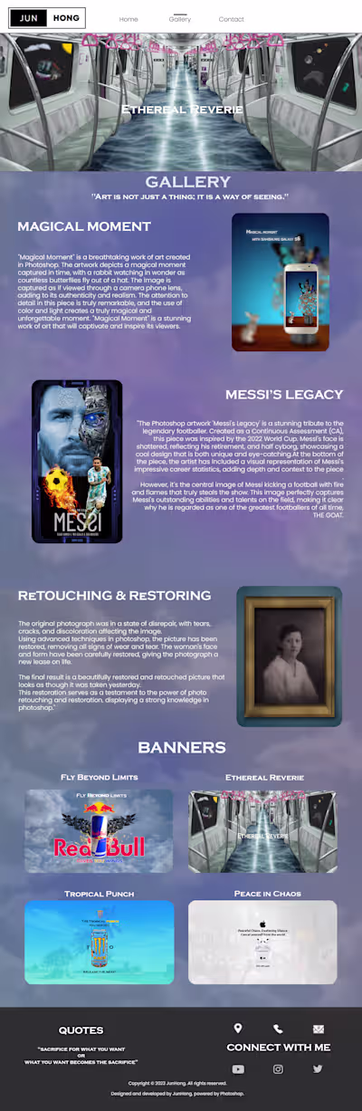 Photoshop Gallery Portfolio