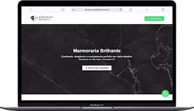 Landing Page Design for Stone Company