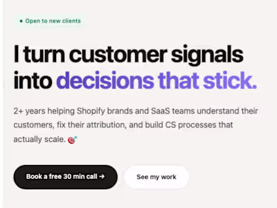 Spent 2+ years helping Shopify
