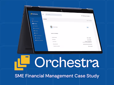 Orchestra: UX Design for SME Financial Management