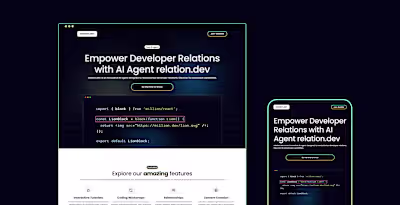 AI Agent Landing Page Design