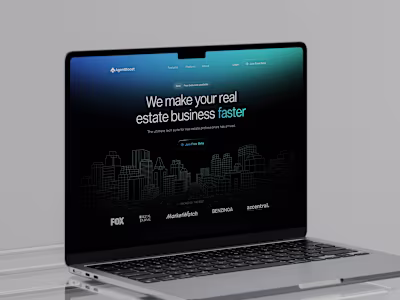 UI/UX Design for AgentBoost AI Platform