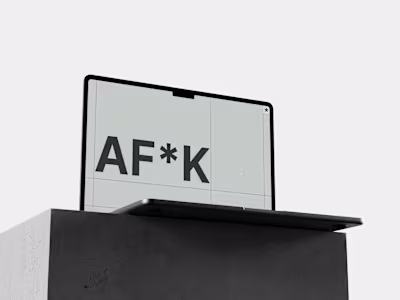 NFT AF*K - Webflow Portfolio Template