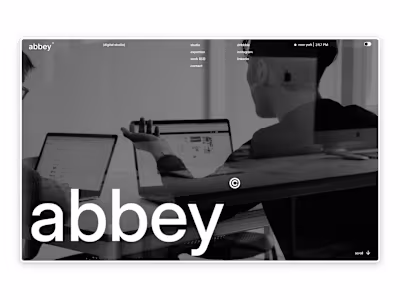 Abbey — Clean and modern agency website
